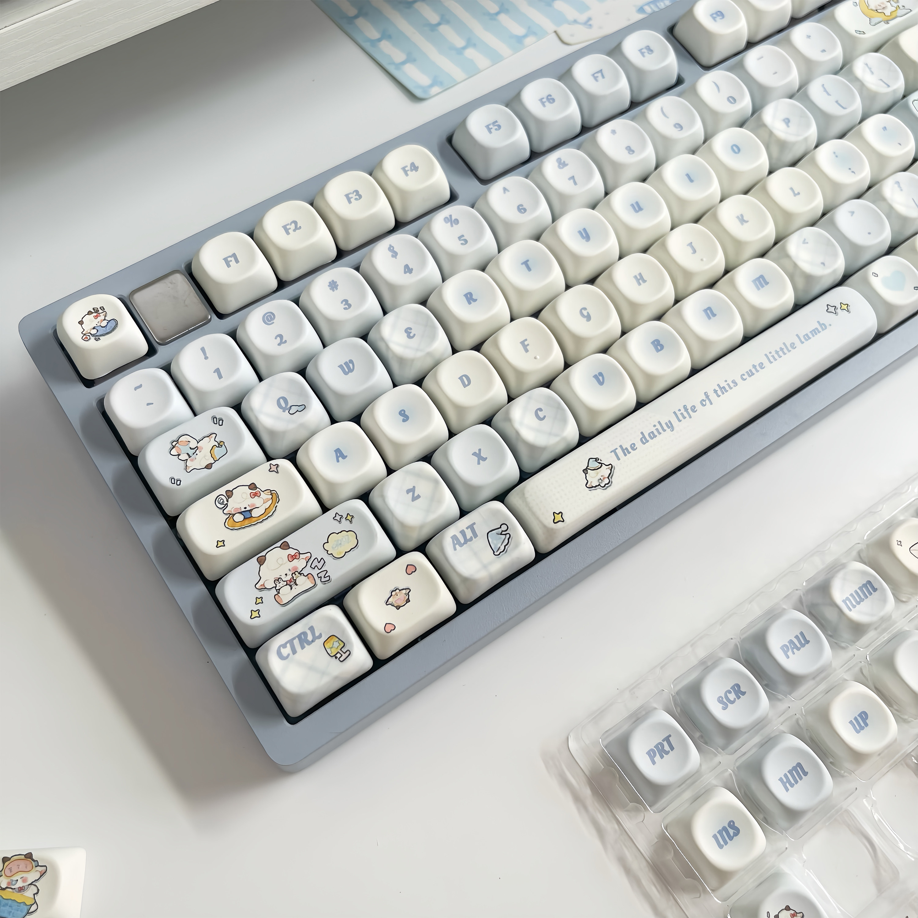 困困羊PBT热升华定制键帽键盘