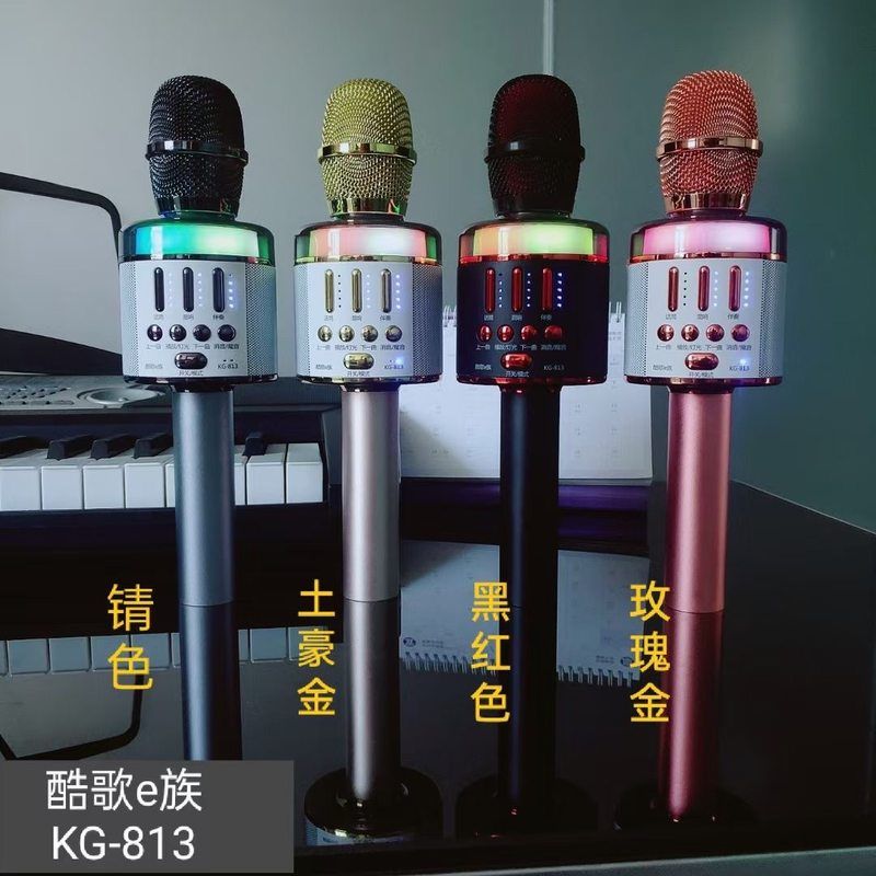 酷歌e族813K歌宝娱乐话筒车载唱歌掌上KTV无线蓝牙麦克风室内户外