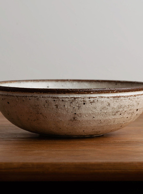 西米集市日本进口TOUJI丸幸中岛濑户烧KOHIKI粉引粗陶餐盘碗礼物