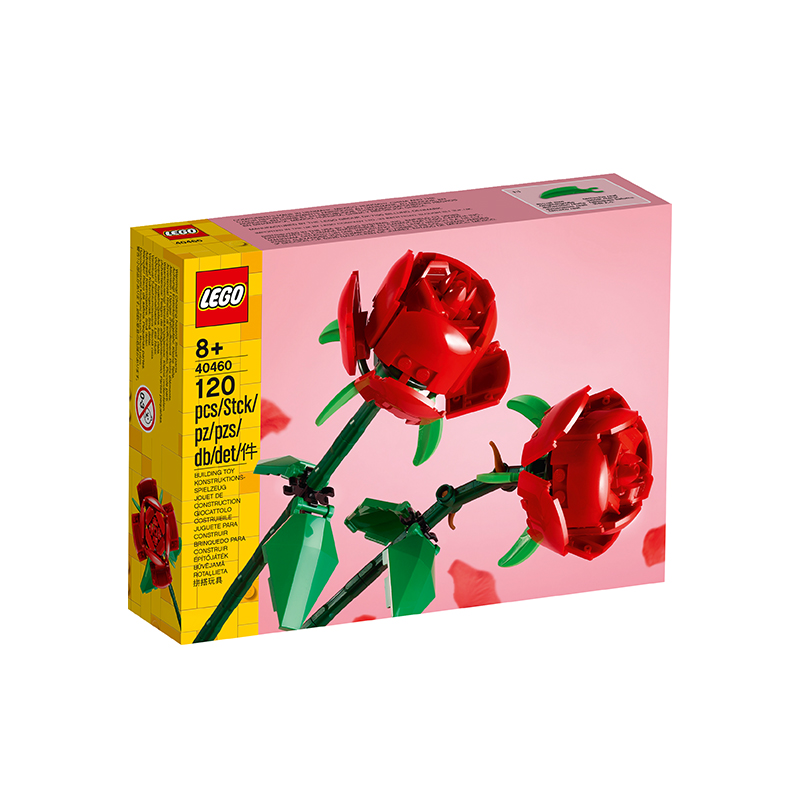 乐高1月新品40460玫瑰花束积木