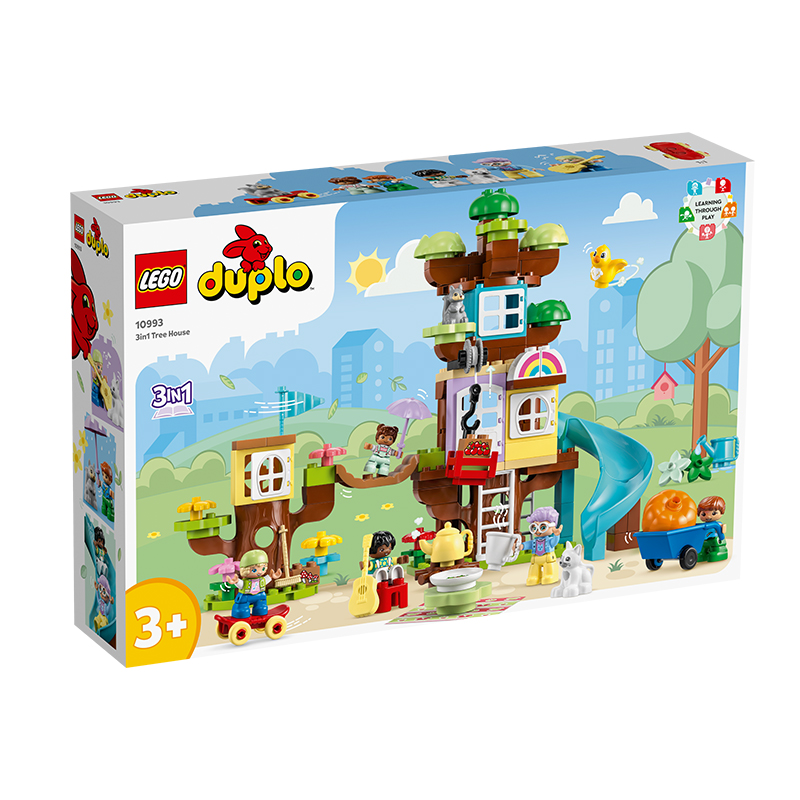 LEGO乐高得宝系列10993 3合1创意树屋拼装积木儿童玩具男女孩礼物