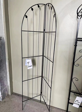 特价包邮 外贸原单 美式乡村风格复古铁艺两折植物爬藤架