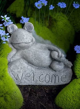 包邮美式复古氧化镁卧姿青蛙