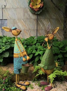 美式乡村风复古做旧园艺装饰摆件