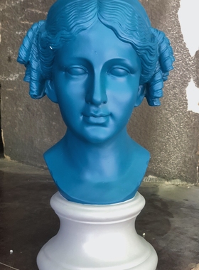 大牌原单波普风美女头像树脂摆饰