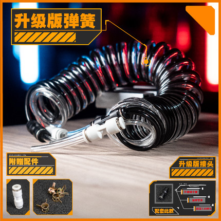 2升便携式焊炬 燃氧气管PU黑白管 弹簧快插气管2L焊枪4mm连接软管