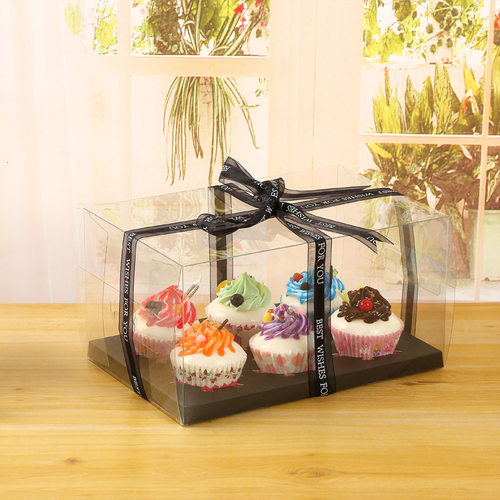 全透明12粒装塑料雪花酥杯子蛋糕