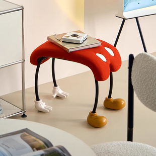 下腰米奇凳潮牌家居卡通座椅化妆凳换鞋凳店铺装饰凳子梳妆凳摆件