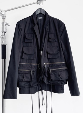 【现货】RAF SIMONS 03SS ARCHIVE先锋档案多口袋假两件西装外套