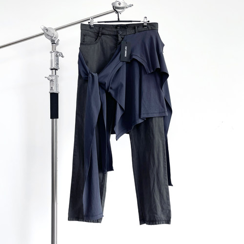 RAF04SS水洗做旧修身行尸裤