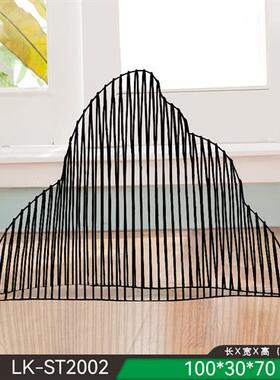 户外不锈钢镂空假山雕塑铁艺园林售楼部商场水池景观艺术金属摆件