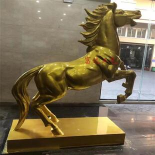 阿波罗战车城市动物户外金属雕塑铸铜奔腾马拉车马踏飞燕唐马立马