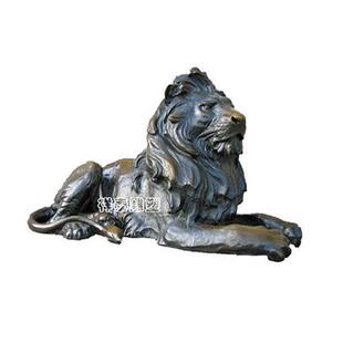 铸铜玻璃钢汇丰狮子爬狮蹲狮雕塑酒店公司铜雕户外门口摆件