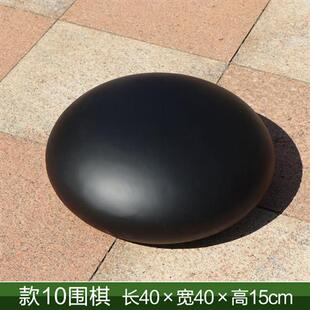 仿真围棋摆件玻璃钢黑白棋子雕塑户外校园文化广场棋社公园装饰品