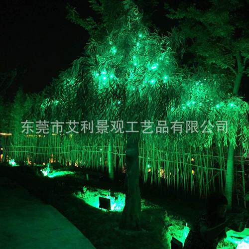 柳树园林景观庭院大型树假树人造塑料灯展示装饰树
