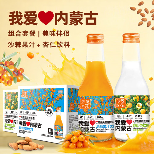 沙漠之花沙棘汁杏仁露饮料组合