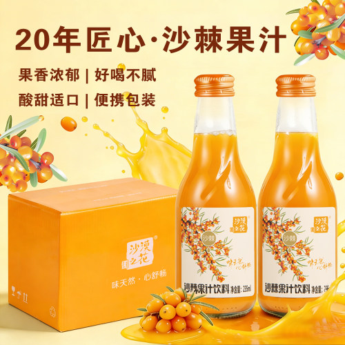 内蒙古沙漠之花6瓶*235ml沙棘汁