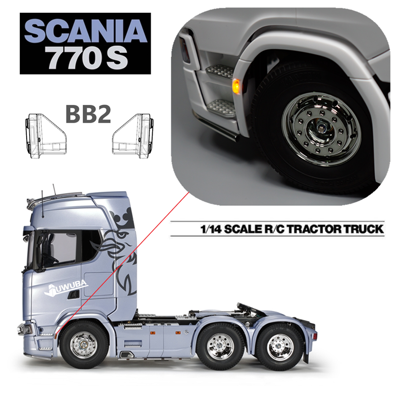 田宫拖头 1/14 Scania 斯堪尼亚 770S 56368 前轮眉灯 巨无霸模型