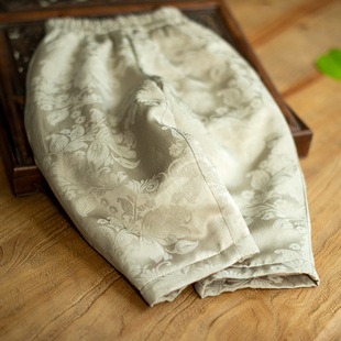 老钱风儿童棉裤超好看男童裤子加绒女童保温羊毛绒裤新中式外穿冬