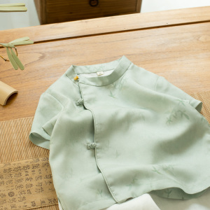原创18姆真丝莫代尔棉汉服唐装