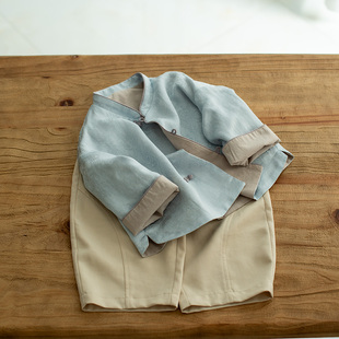 男童汉服单件上衣秋装2025新款中秋节日常国风男宝新中式唐装外套