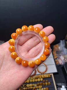 天然原矿高品质，缅黄手链鸿运当头，9至15mm可挑选
