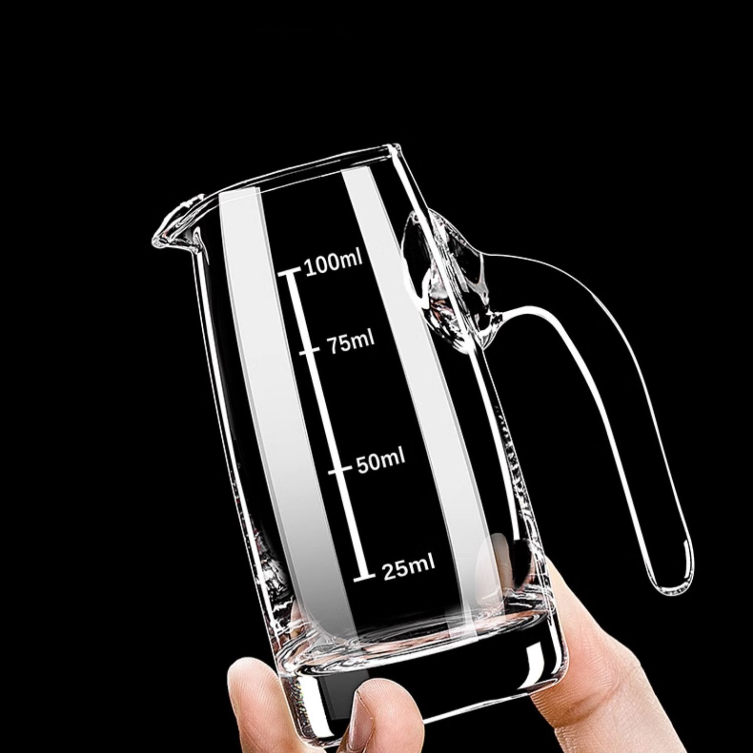 饭店专用分酒玻璃白酒杯