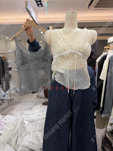 韩国直邮东大门正品代购2026春季新款 bybomi 波点微透感背心