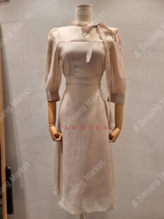 代购 领结长款 2026春季 RUHOT 连衣裙 eeyou 韩国直邮东大门正品