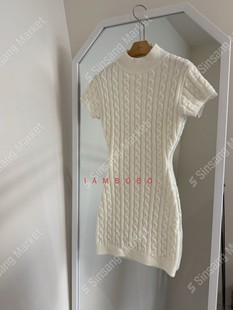 代购 修身 2025冬季 气质款 针织连衣裙 bound 韩国直邮东大门正品