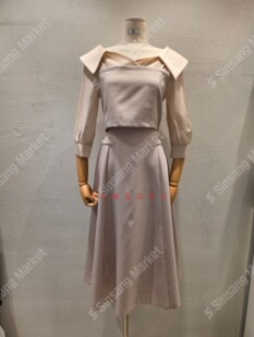 RUHOT 韩国直邮东大门正品 eeyou 2026春季 柔美假两件连衣裙 代购