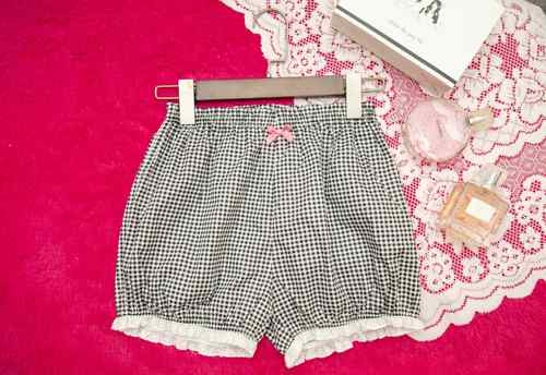 软妹可爱风lolita不透蕾丝南瓜裤