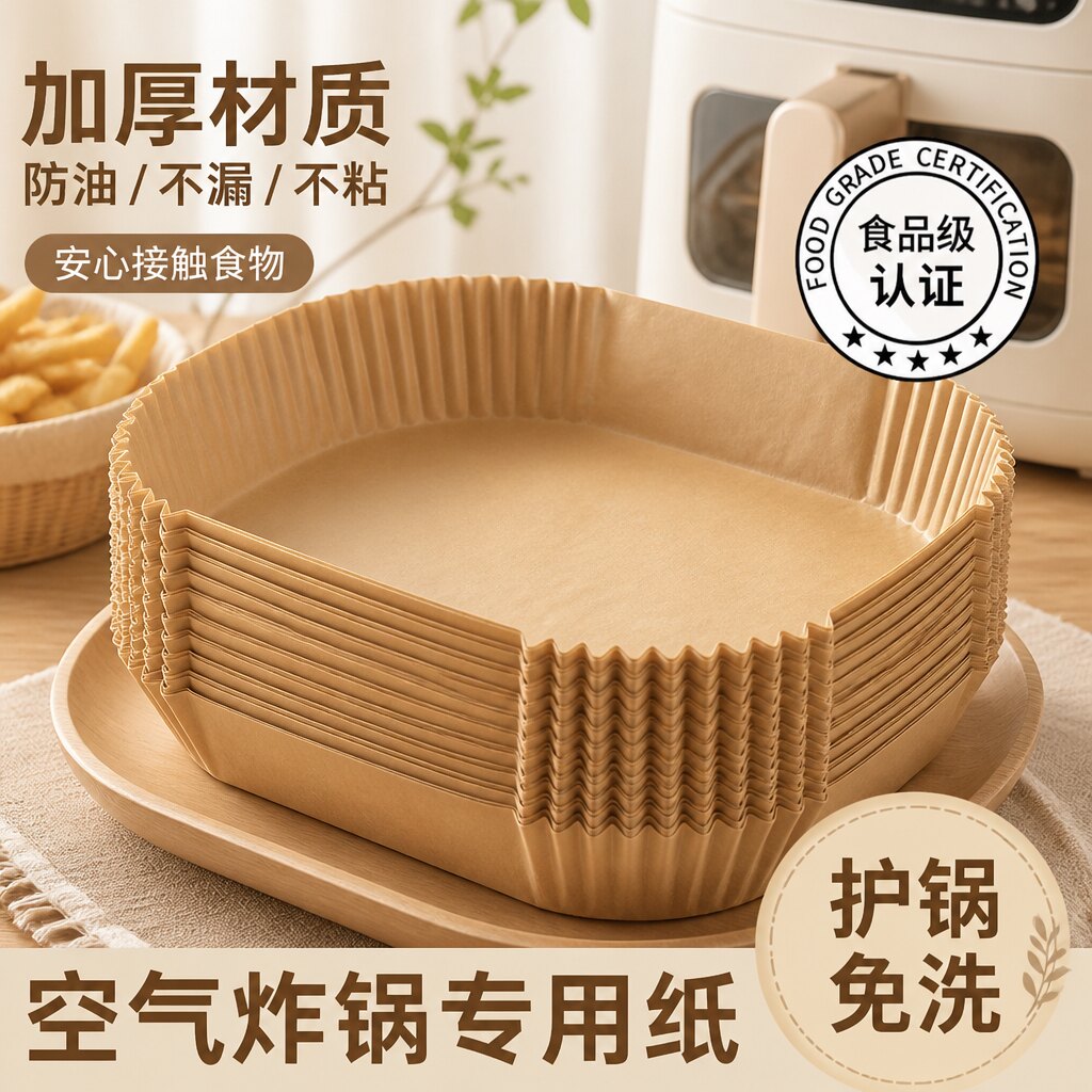 空气炸锅专用纸烤箱吸油垫纸图片