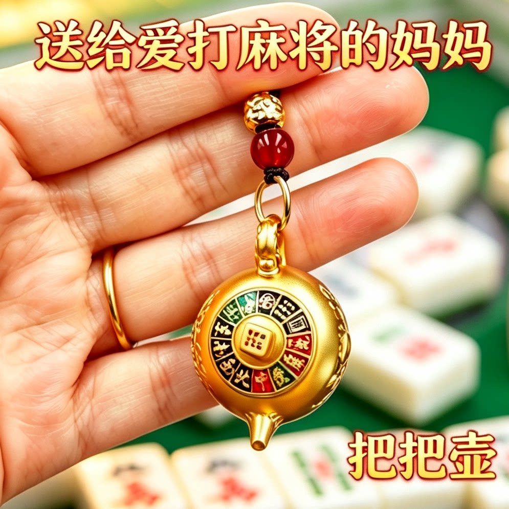 2026母亲节实用创意生日礼物送妈妈奶奶婆婆长辈麻将把把壶挂件