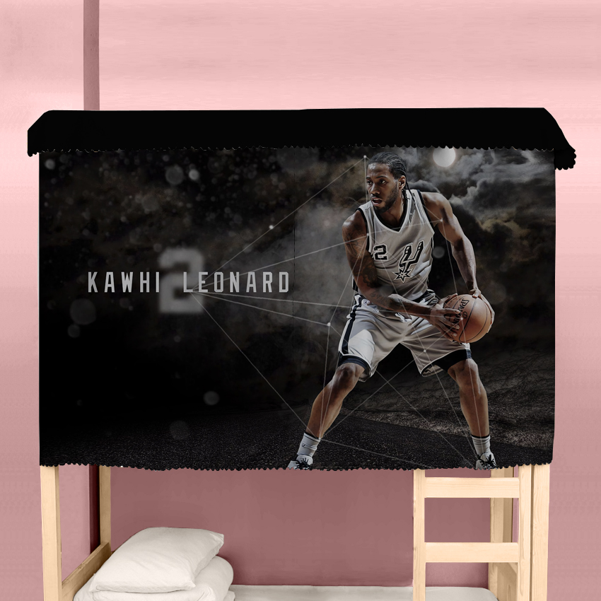 床帘篮球NBA伦纳德莱昂纳德保罗乔治快船马刺猛龙寝室上下铺遮光