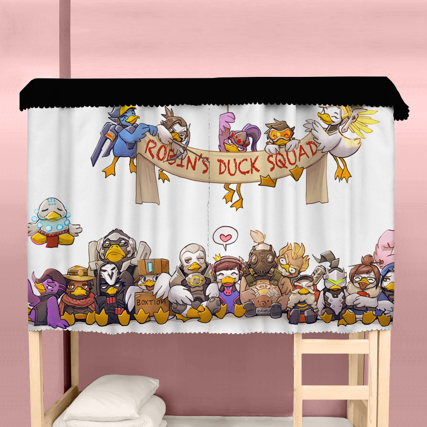 床帘守望先锋OW猎空宋哈娜学生宿舍寝室上下铺上床下桌遮光帘蚊帐