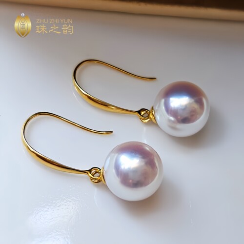 极光天女日本akoya海水珍珠耳环