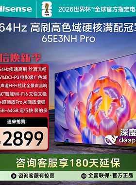Hisense/海信 65E3NH-PRO 65吋4K 264Hz高刷U+PRO画质64G天籁电视