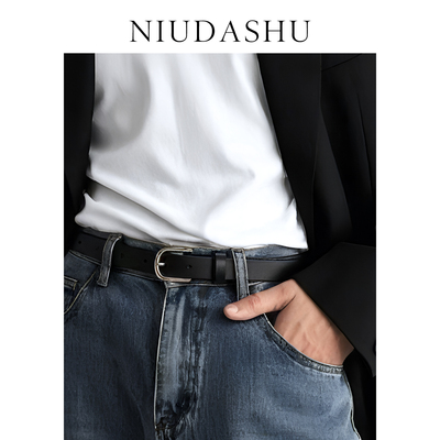 新款皮带男潮小众配牛仔裤