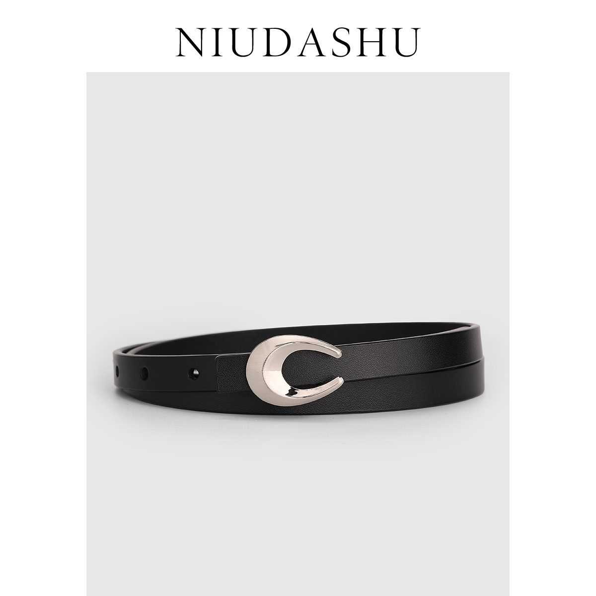 皮带女真皮装饰简约百搭平滑扣