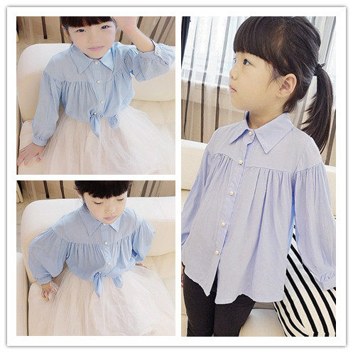 Chemise fille à manche longue - Ref 2085527 Image 1