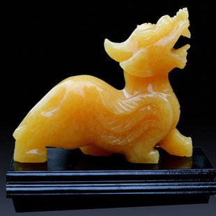 玉器工艺品米黄玉貔貅摆件天然玉石家庭公装饰品送礼镇宅翡翠