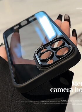高级金属镜头iphone1614promax手机壳13简约11防摔12透明