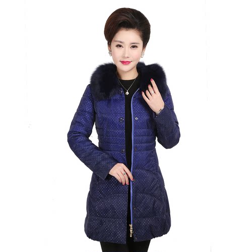 欧根纱棉服菲莉诗蒂包邮狐狸毛领