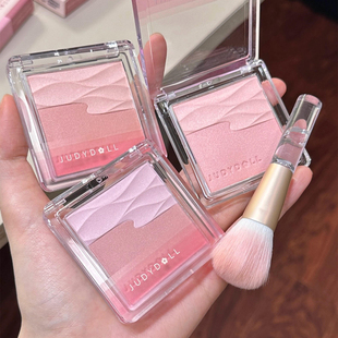 橘朵水缎光腮红爆款 双色水锻光晒红盘微光清透膨胀色收缩2025新款