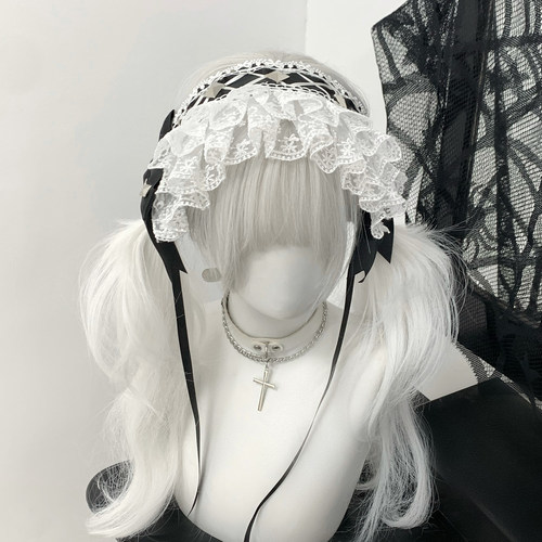 原创铆钉发带可爱lolita