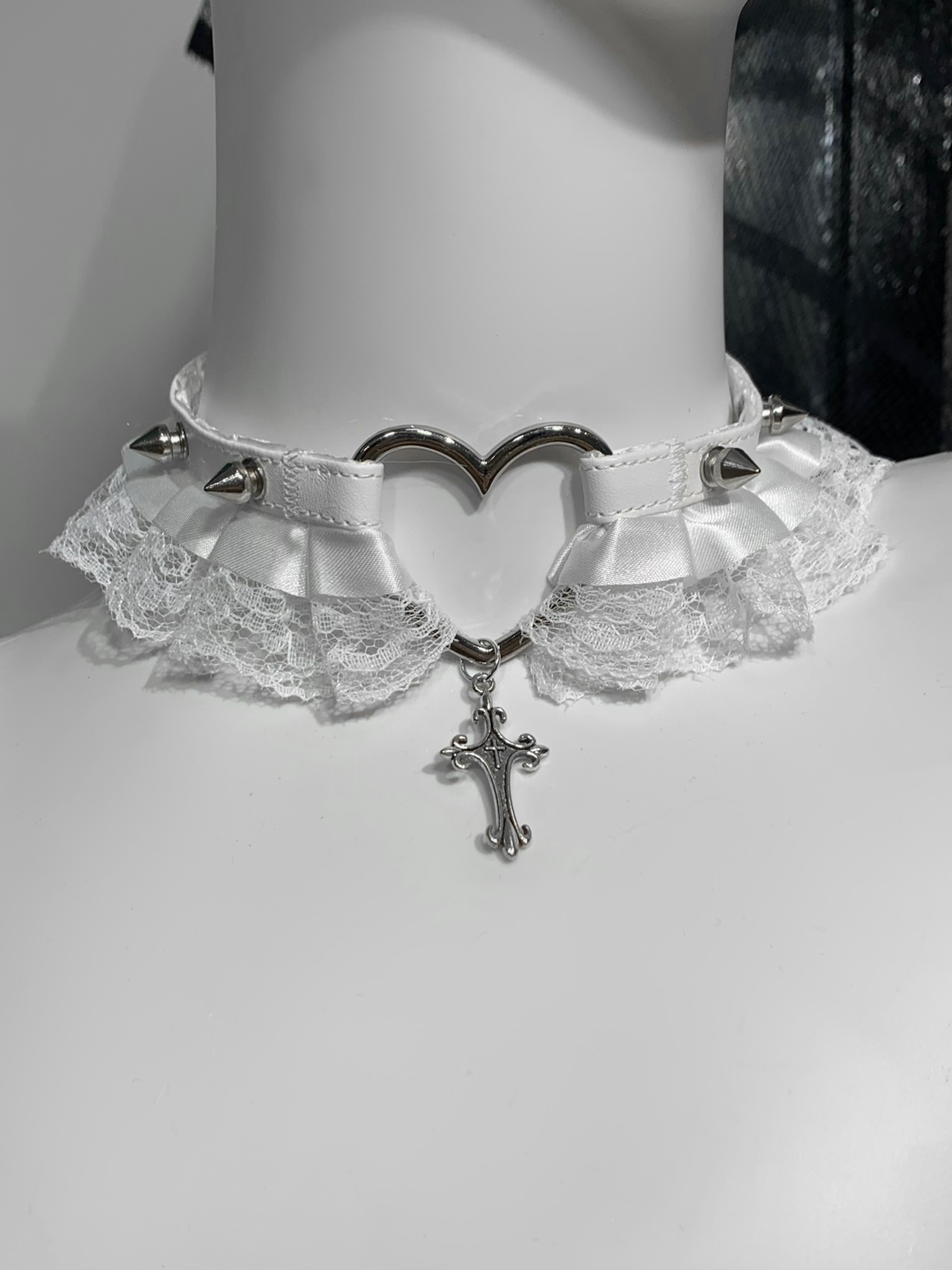 蕾系型蕾丝项圈可爱日系