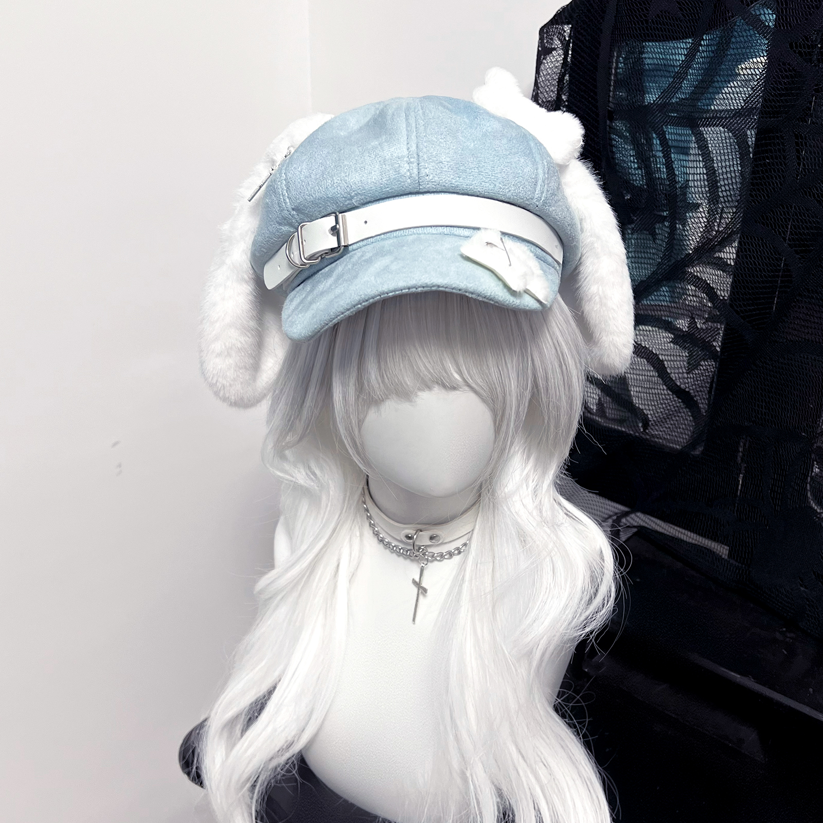 毛线帽出行可爱女亚文化贝雷帽