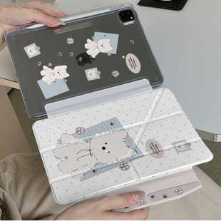 适用于苹果ipad11代12代pro10保护air678壳11英寸A18air5M4ari13英寸亚克力背板轻薄卡通ipd10.2防弯保护套