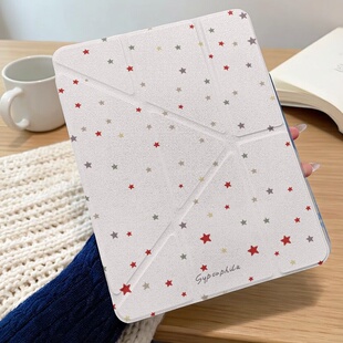 彩色星星适用ipad11代air8/76/pro11平板保护套caseipad10.2英寸9//8/7代minni6/78.3防弯亚克力背板